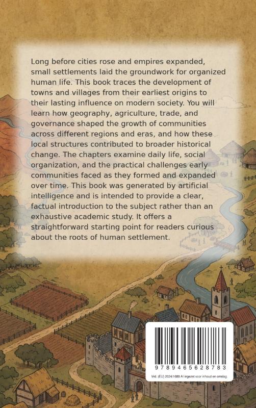 Achterkant van The History of Towns and Villages