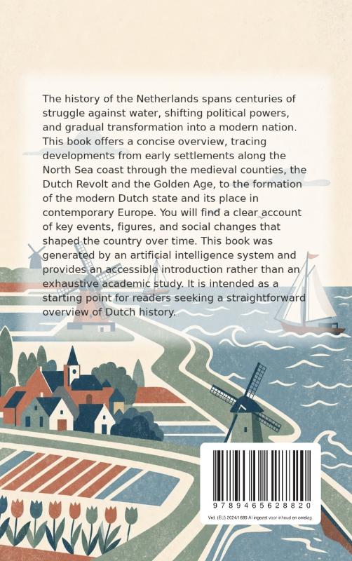 Achterkant van An Outline of Dutch History