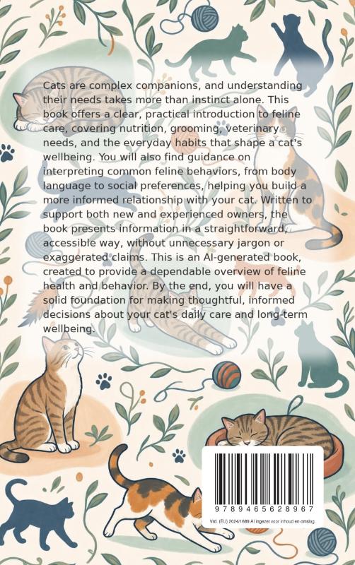 Achterkant van Caring for and Understanding Your Cat