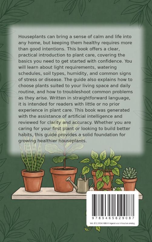 Achterkant van Plant Care for Beginners