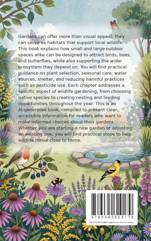 Achterkant van Creating a Wildlife-Friendly Garden