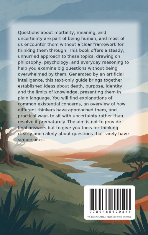 Achterkant van Existential Questions Without Panic