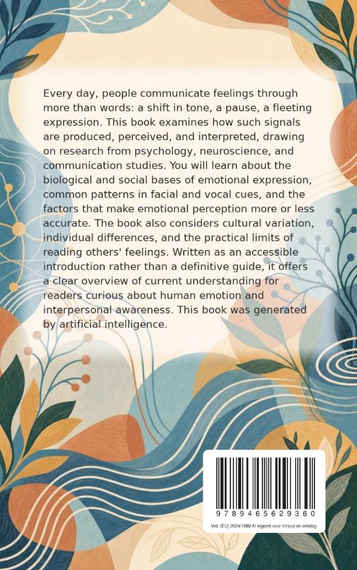 Achterkant van Sensing the Emotions of Others
