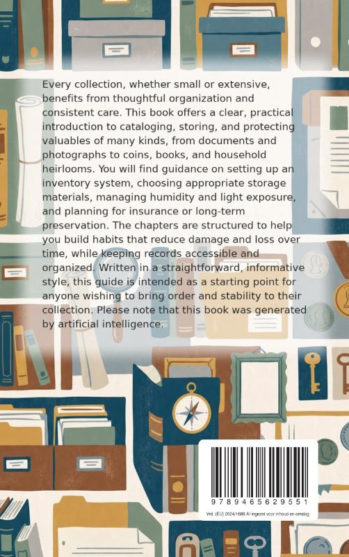 Achterkant van Organizing and Preserving Your Collection