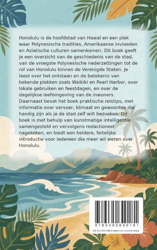 Achterkant van Alles over Honolulu