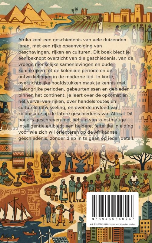 Achterkant van De Afrikaanse geschiedenis in het kort