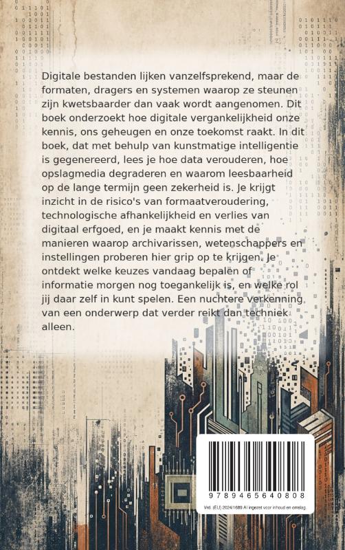 Achterkant van Wat als onze data onleesbaar wordt