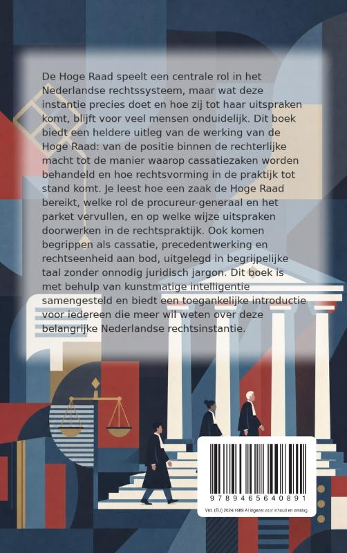 Achterkant van Hoe de Hoge Raad werkt