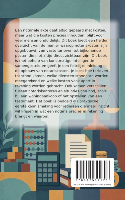 Achterkant van Hoe notariskosten opgebouwd zijn