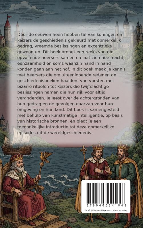 Achterkant van De gekste koningen en keizers