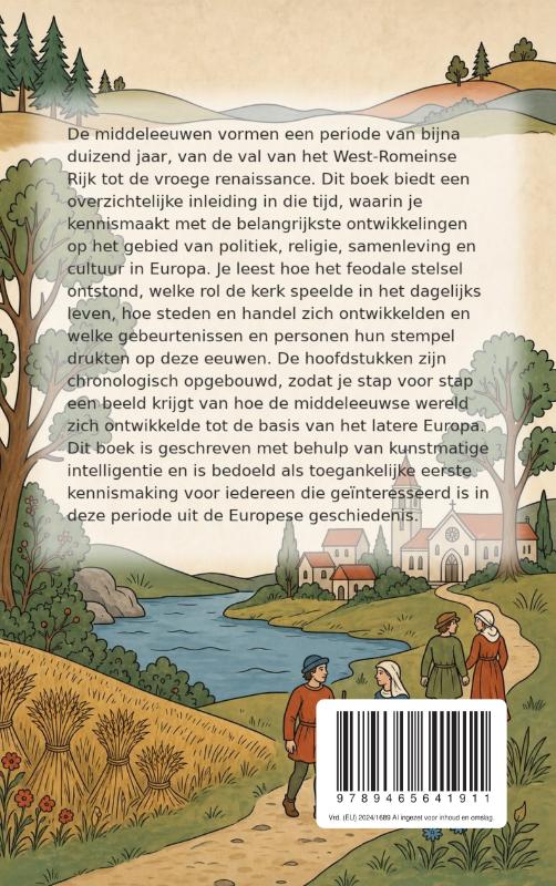 Achterkant van De middeleeuwen in het kort