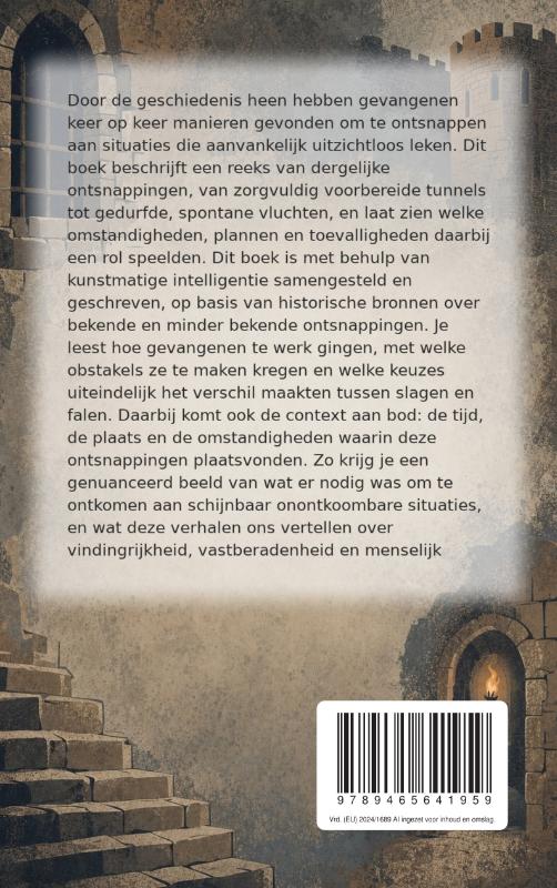 Achterkant van De grootste ontsnappingen uit de geschiedenis