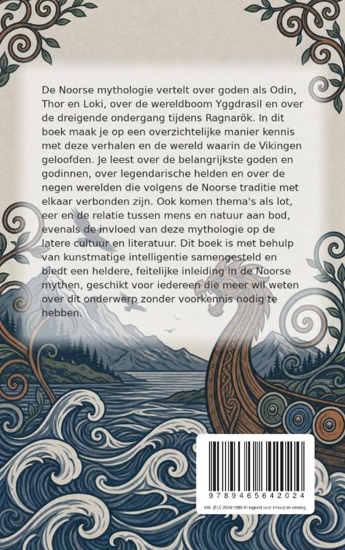 Achterkant van De Noorse mythen in het kort