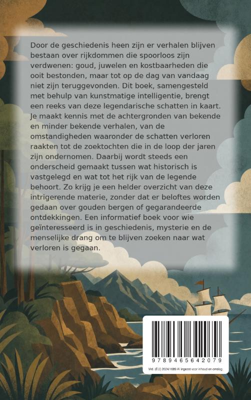 Achterkant van De grootste schatten die nooit gevonden zijn