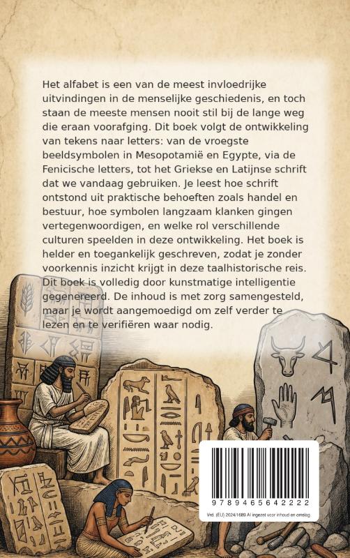 Achterkant van Hoe het alfabet ontstond