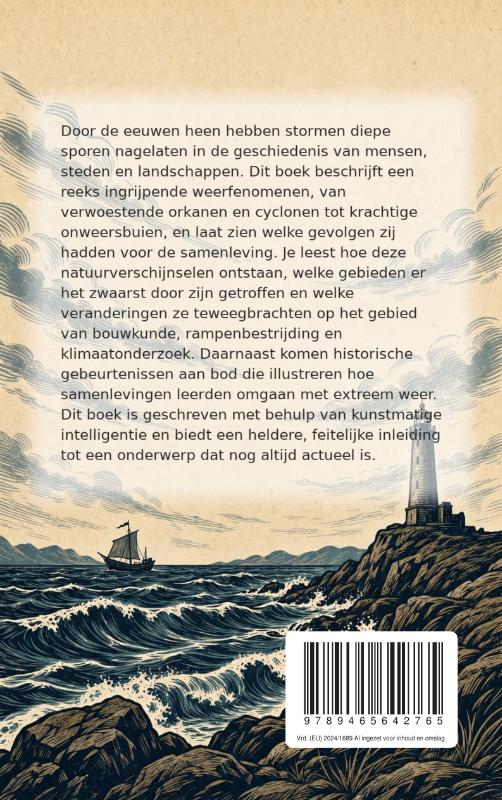 Achterkant van De grootste stormen uit de geschiedenis