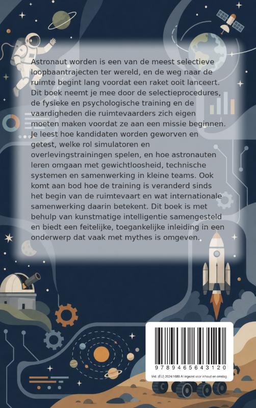 Achterkant van Hoe astronauten getraind worden