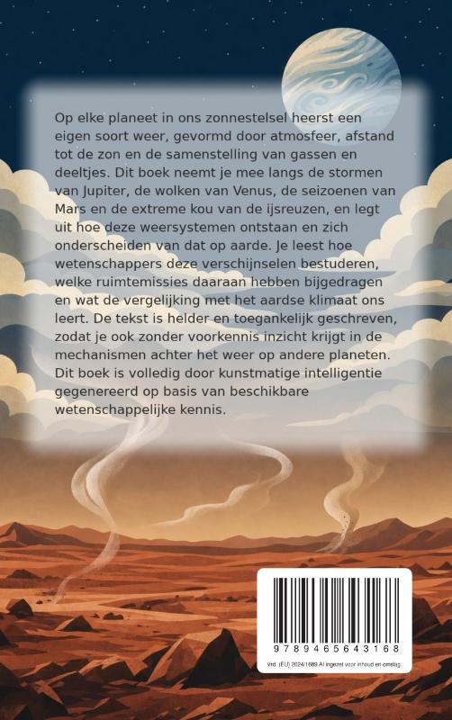 Achterkant van Hoe het weer op andere planeten werkt