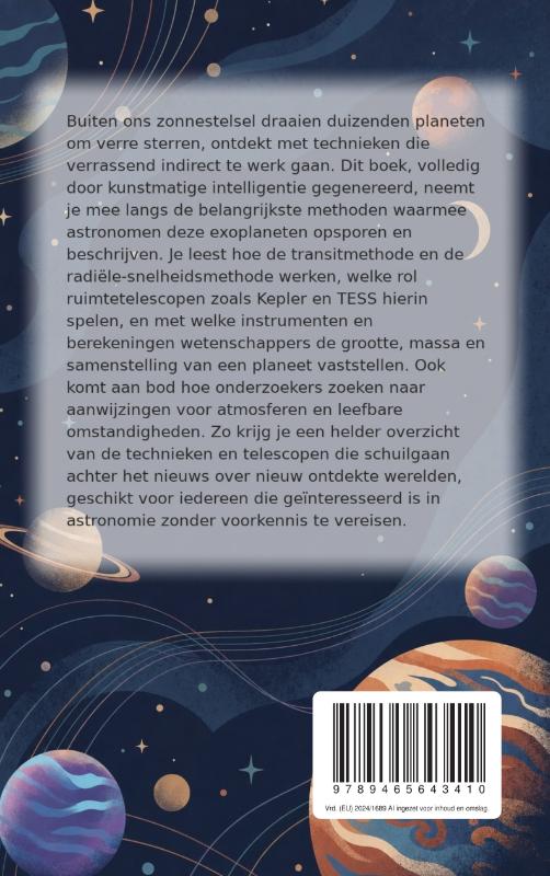Achterkant van Hoe exoplaneten ontdekt worden