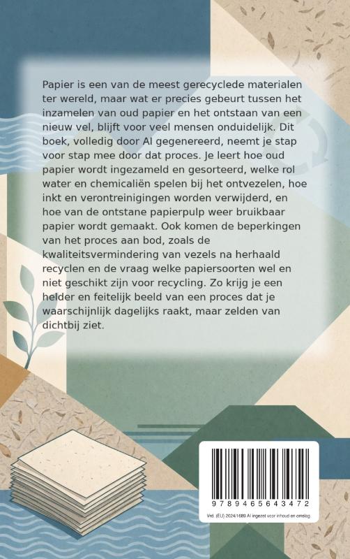 Achterkant van Hoe papier gerecycled wordt