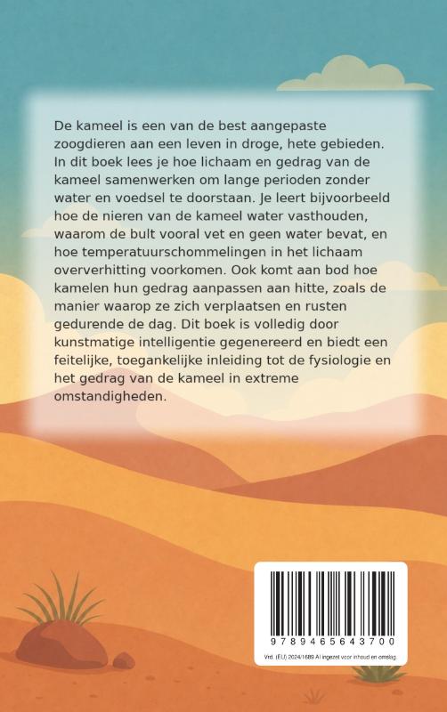 Achterkant van Hoe kamelen de woestijn overleven