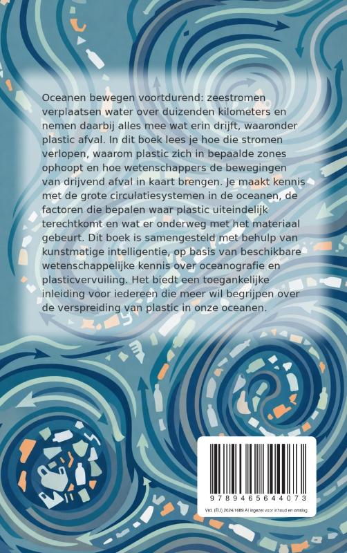 Achterkant van Hoe zeestromen plastic verplaatsen
