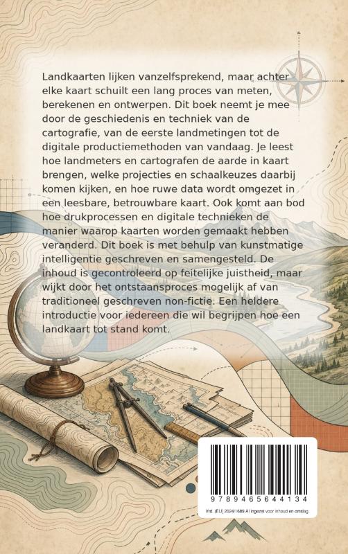 Achterkant van Hoe landkaarten gemaakt worden