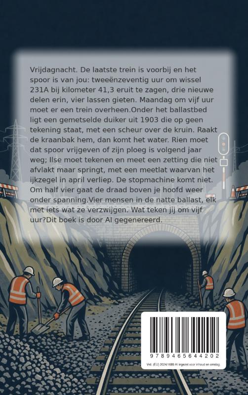 Achterkant van Onder het ballastbed