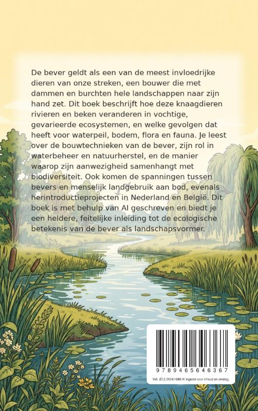 Achterkant van De bouwmeester van de beek