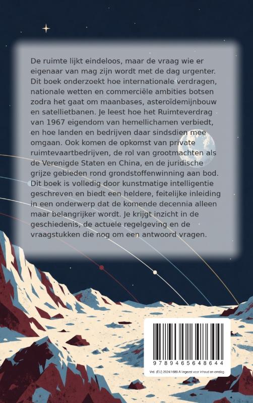 Achterkant van Wie de ruimte bezit
