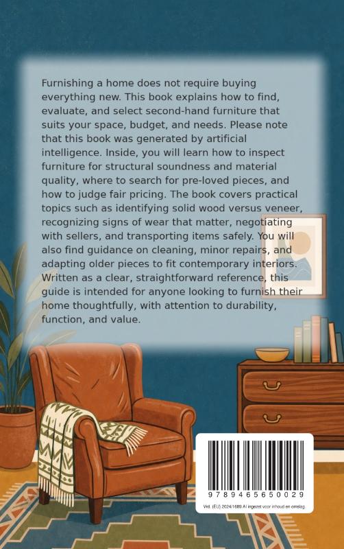 Achterkant van Furnishing Your Home Second-Hand