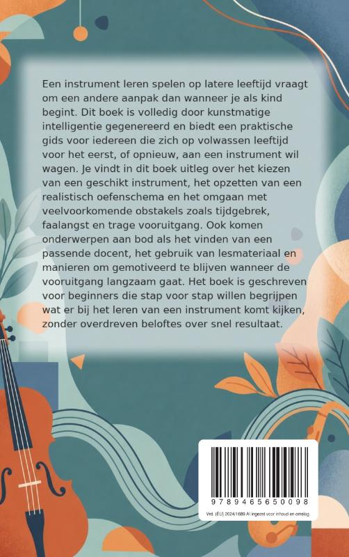 Achterkant van Een instrument leren op latere leeftijd