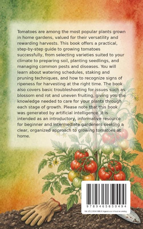 Achterkant van Growing Your Own Tomatoes