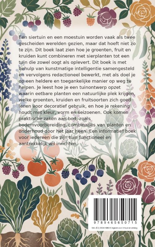 Achterkant van De eetbare siertuin