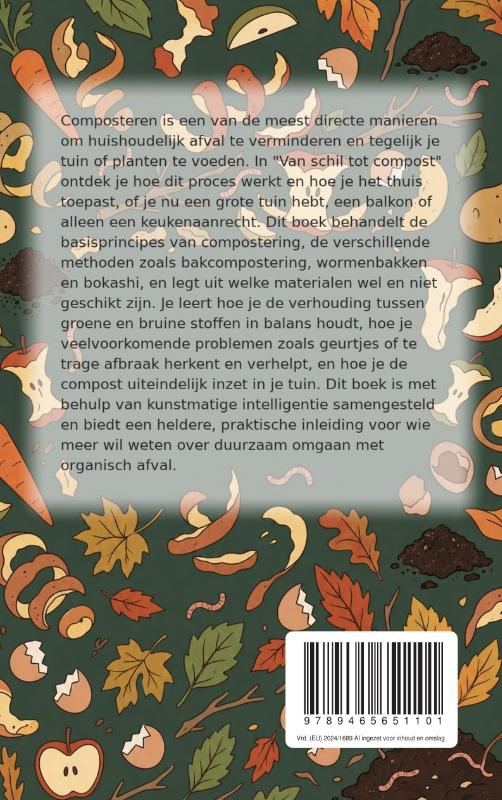 Achterkant van Van schil tot compost