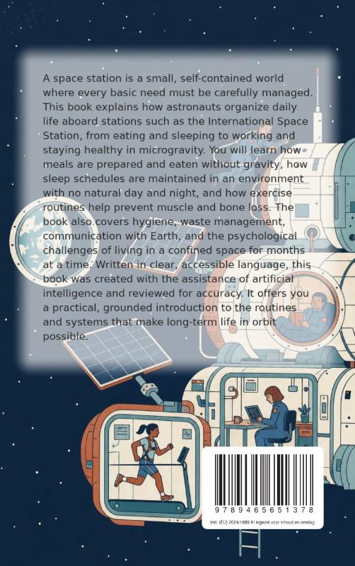 Achterkant van Everyday Life on a Space Station