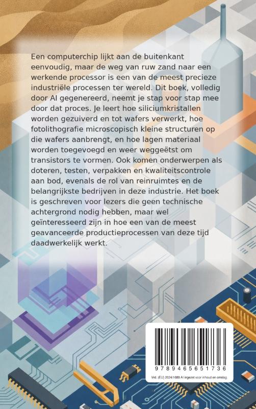 Achterkant van Chipfabricage van zand tot processor