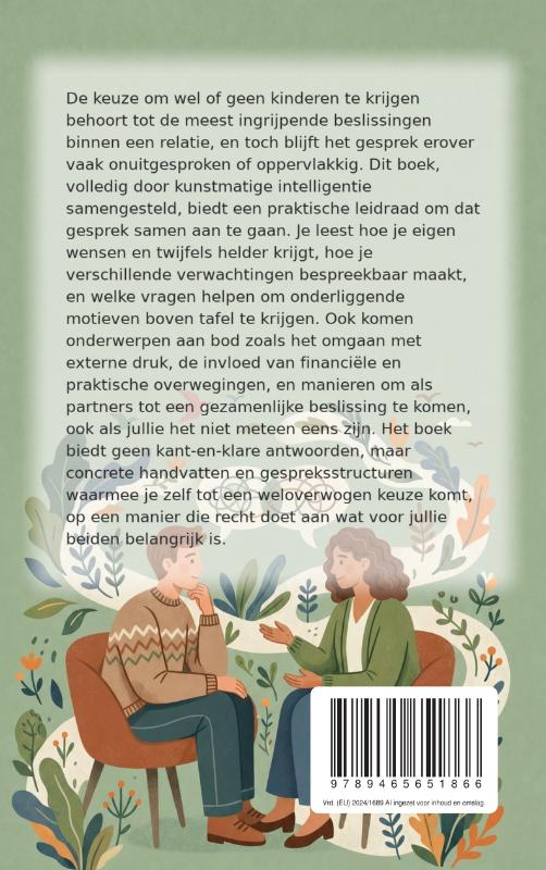 Achterkant van Wel of geen kinderen, samen beslissen