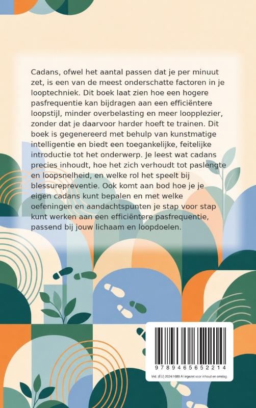 Achterkant van Cadans: sneller lopen zonder harder werken