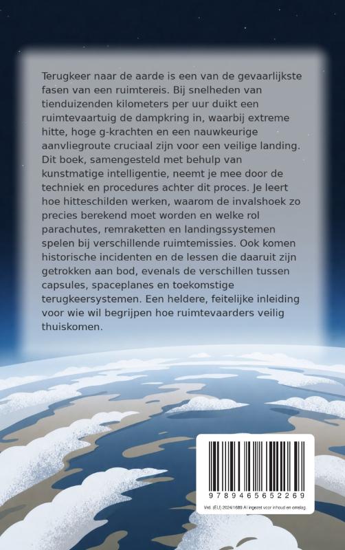 Achterkant van Terugkeer in de dampkring overleven