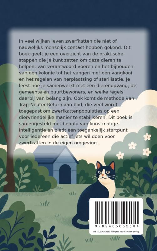 Achterkant van Zwerfkatten in de wijk helpen