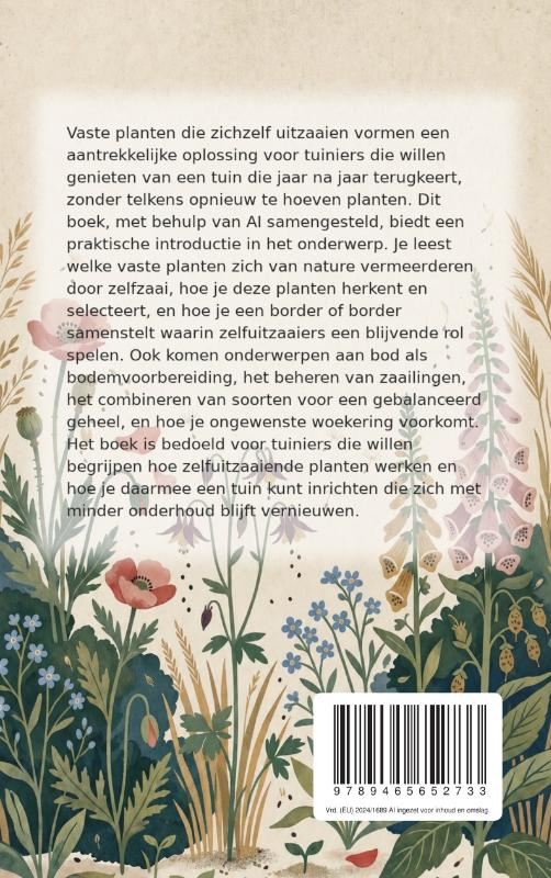Achterkant van Vaste planten die zichzelf uitzaaien