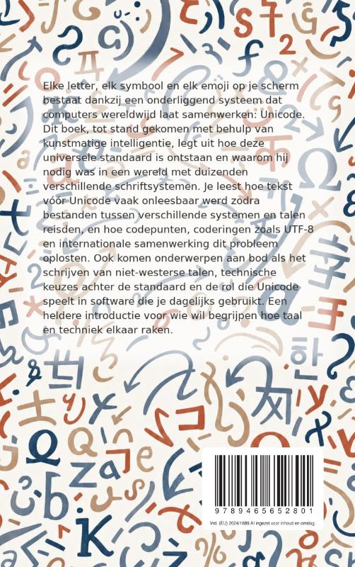 Achterkant van Unicode: ruimte voor elke letter