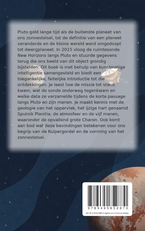 Achterkant van Pluto na de vlucht van New Horizons