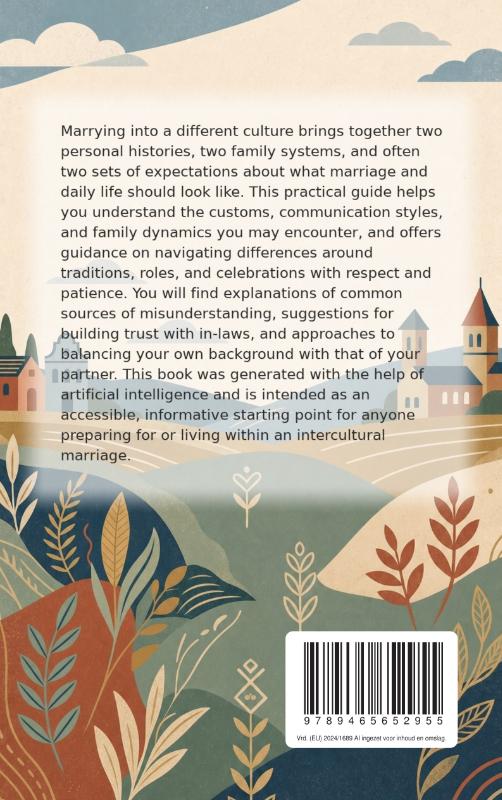 Achterkant van Marrying Into a Different Culture