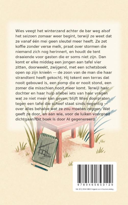 Achterkant van Tafel vier