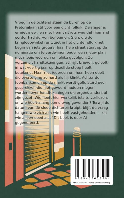 Achterkant van De brief