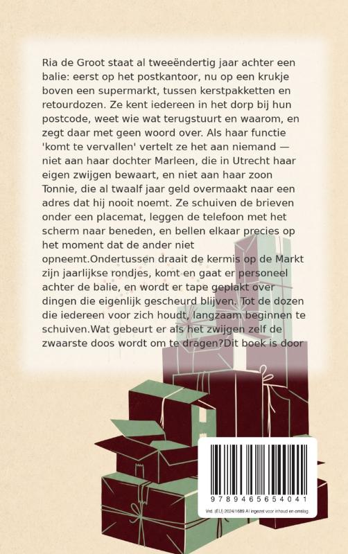 Achterkant van Dozen