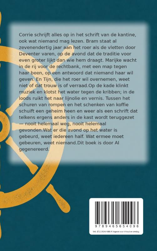 Achterkant van Aan het roer