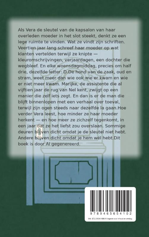 Achterkant van Blauwe deur